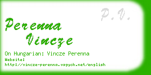 perenna vincze business card